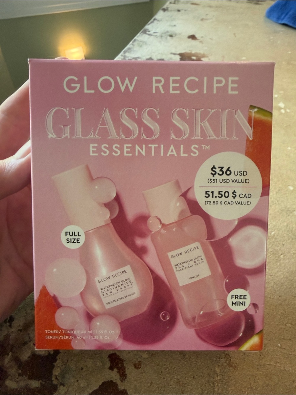NEW Glow Recipe Glass Skin Essentials Set - PlToner and Dew Drops